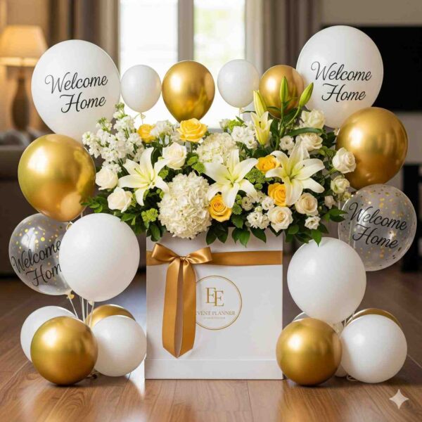 Welcome Home Balloon & Flowers Box - Image 11