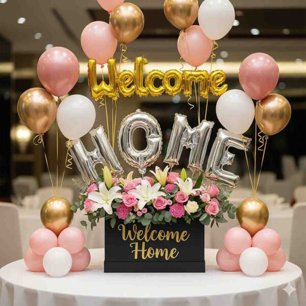 Welcome Home Balloon & Flowers Box - Image 14