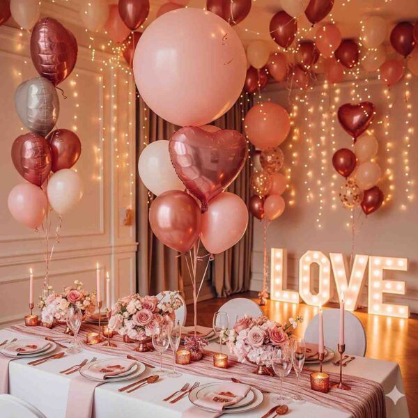 Rose Gold Romance Room Decor - Image 12