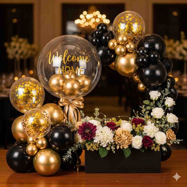 Welcome Home Balloon & Flowers Box - Image 17